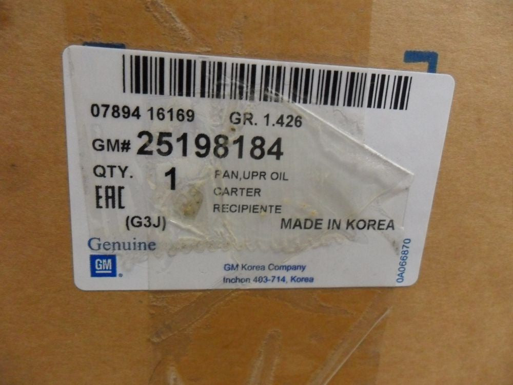 Holden Cruze Genuine Upper Oil Pan Assembly New Part