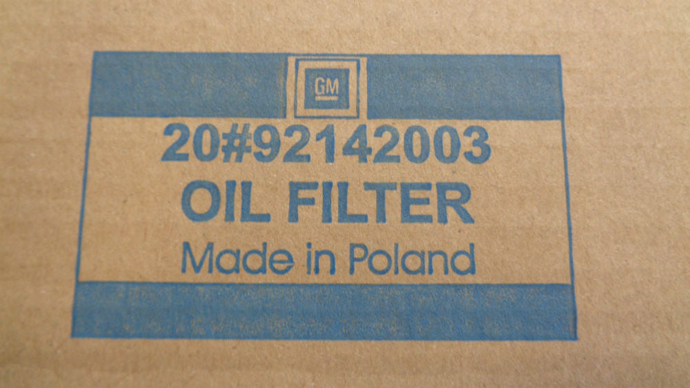 Holden VN/VP/VR/VS/VT/VX/VY Commodore/Monaro 3.8L V6 Genuine oil filter New part