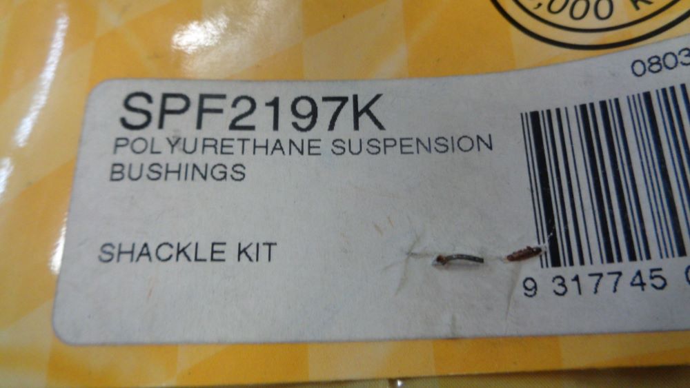 SuperPro Front Spring Rear Bush Kit Suitable For Various Holden Models New Part