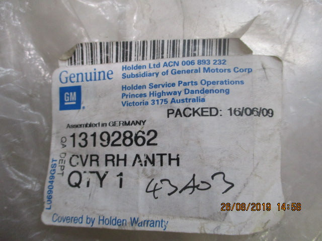 Holden Vectra Genuine CRV Right Hand Panel New Part