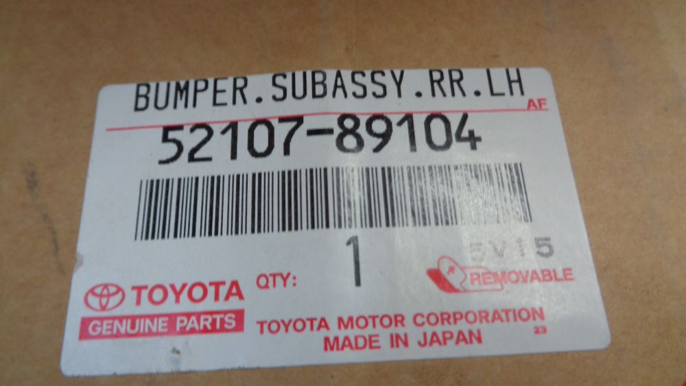 Toyota 4Runner Genuine left hand rear chrome bumper 4wd new part