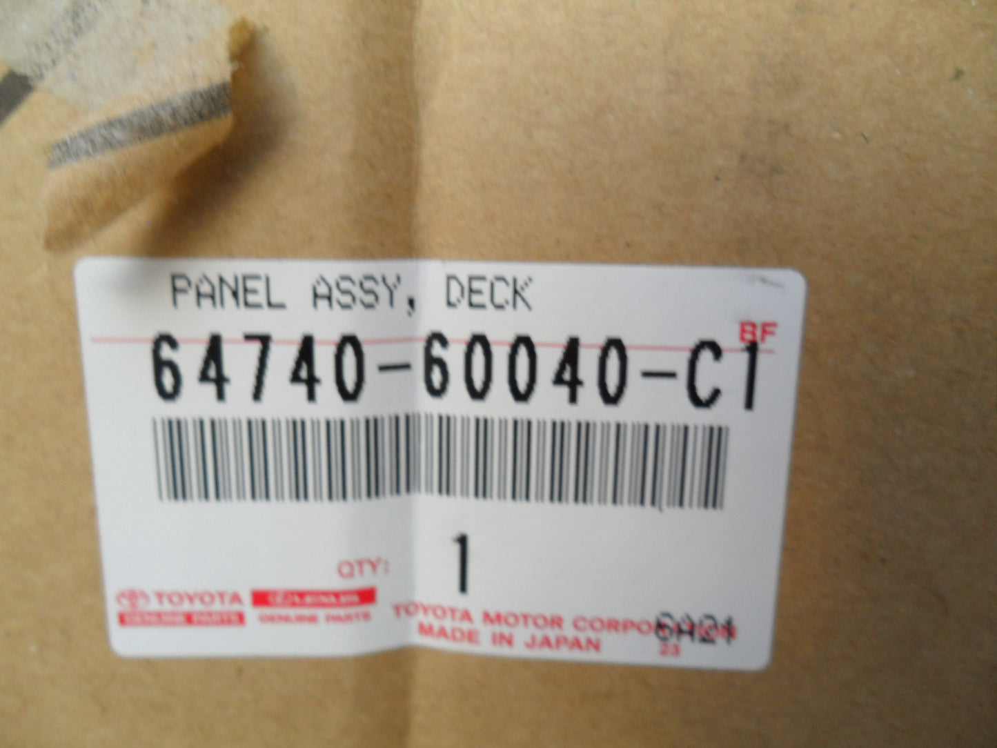 Toyota Prado 150 Series Rear Passenger Side Interior Panel NEW PART