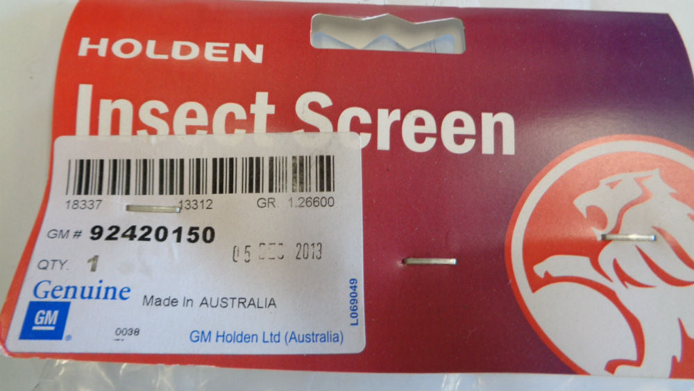 Holden VF Commodore series 1 Genuine Sports Insect Grille Covers Kit New Part