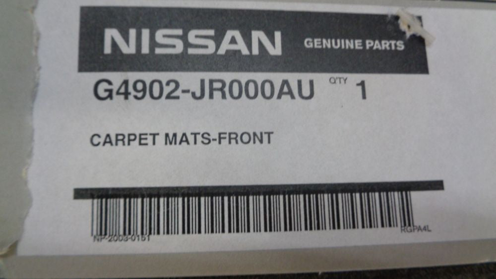 Nissan Navara D40T Genuine Brown Front Mat Set New Part