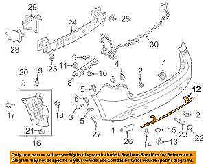 Mazda 3 Genuine Rear Bumper Protector New Part