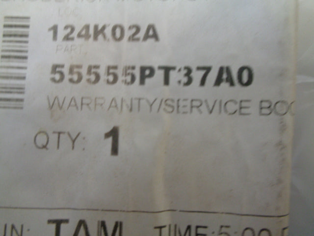 Nissan Genuine Warranty And Service Booklet New Part