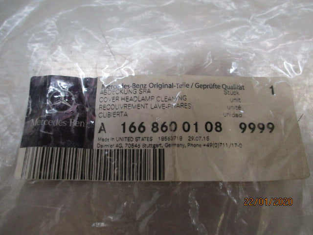 Mercedes-Benz ML Genuine Left Hand Headlight Washer Cover New Part Grey Charcoal