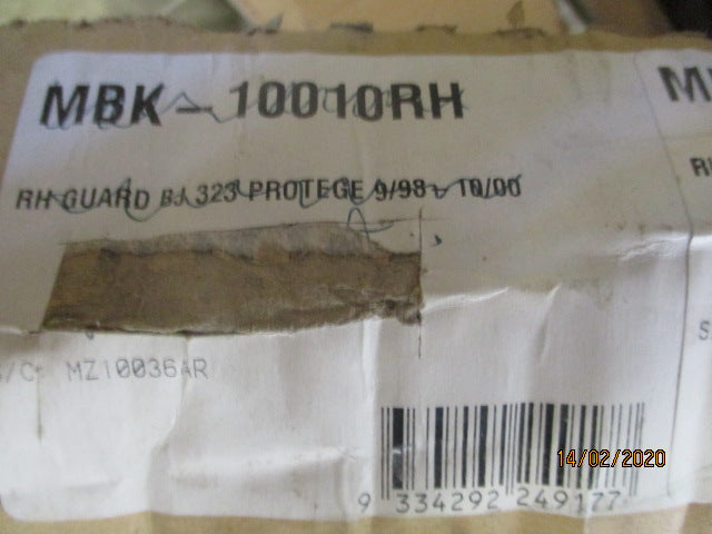 AllCrash Right Hand Front Guard Suits Mazda BJ 323 New Part