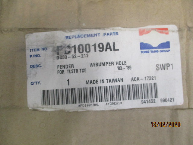 Tong Yang Left Hand Front Guard Suits Ford AR Telstar TX5 New Part