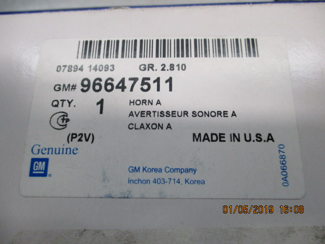 Holden Epica Genuine Low Tone Horn New Part