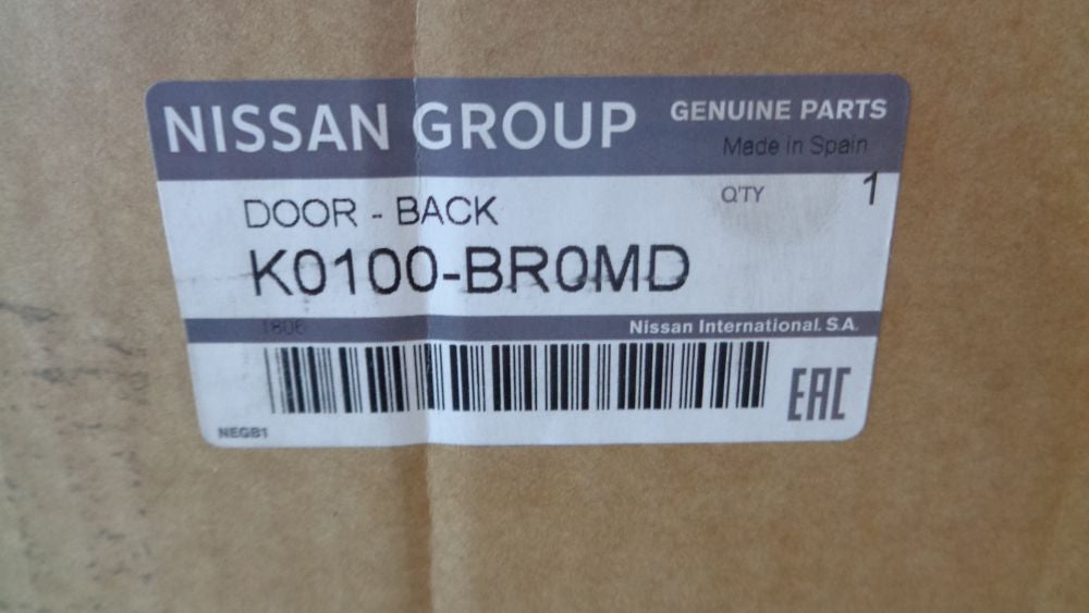 Nissan Qashqai J11 Genuine Rear Tail Gate Door Panel Assy New Part