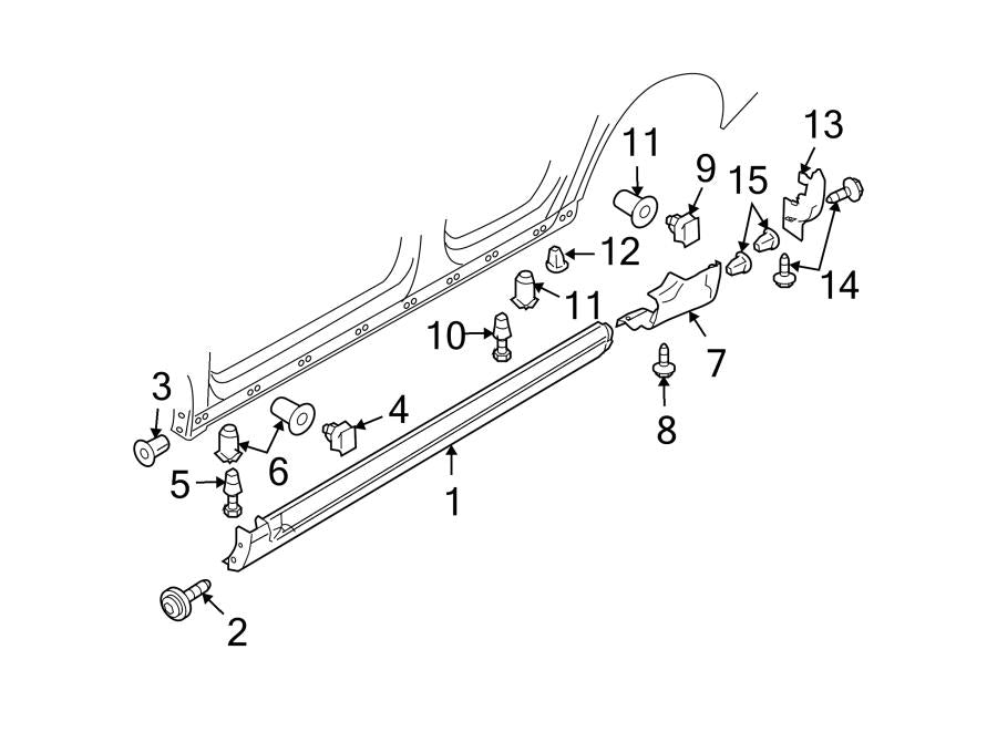 VW Passat Genuine Right (Driver) Rocker Panel Mould New Part