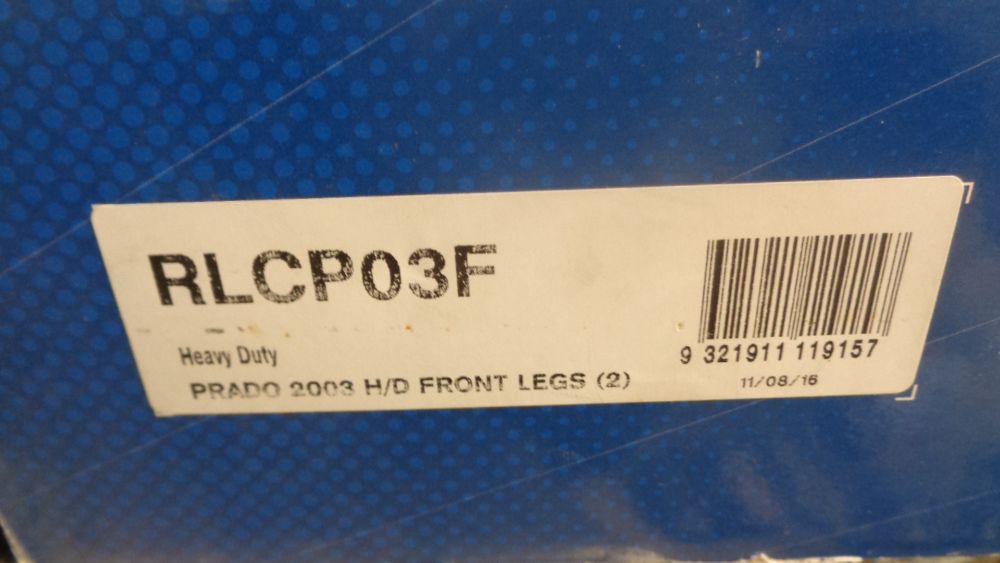 Rhino Rack Genuine Heavy Duty Front Leg Pair Suits Toyota Prado New Part