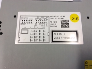 VW Genuinre RCD 310 new head unit see below details New Part