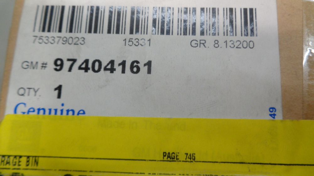 Holden TS Rodeo Genuine Right Hand Rear Quarter Fender Moulding New Part