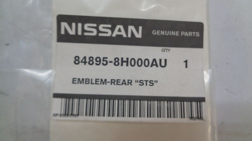 Nissan Patrol ST-S Genuine rear emblem New Part