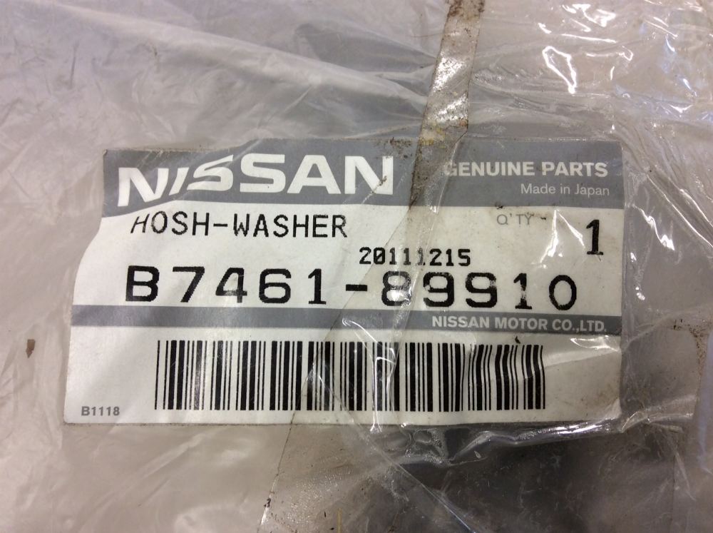 Nissan 350Z / Juke / Murano Genuine Windscreen Washer Hose New Part