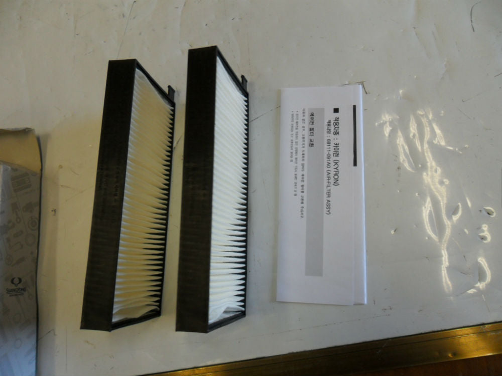 SsangYong Kyron / Actyon Cabin Air Filter New Part