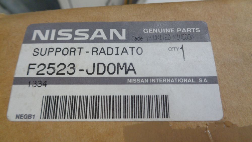 Nissan Qashqai J10, +2 , JJ10 Genuine Left Hand Front Radiator Support New Part