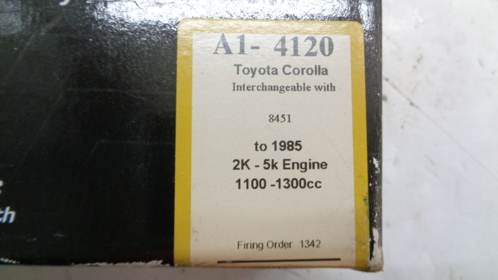 A1 Silicone Ignition Leads Suits Toyota Corolla 2K-5K ENG 1100-1300CC New Part