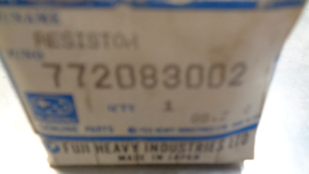 Subaru Brumby Genuine Heater Fan Blower Resistor New Part
