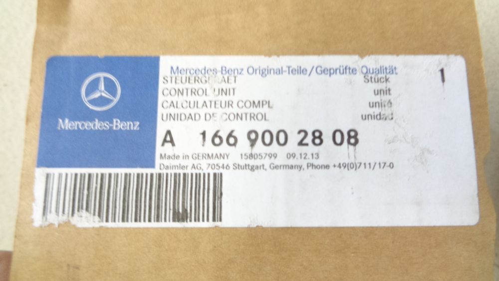 Mercedes-Benz MB-ML W166 Genuine Illuminated Star Emblem Control Unit New Part