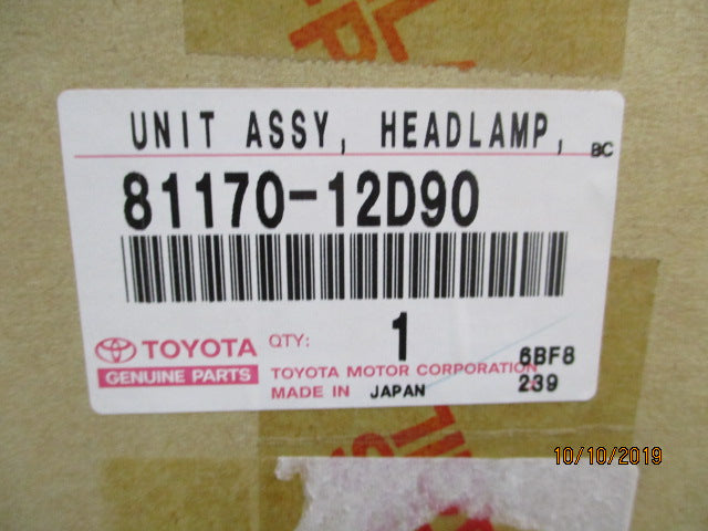 Toyota Corolla Sedan Genuine Left Hand Front Head Light New Part