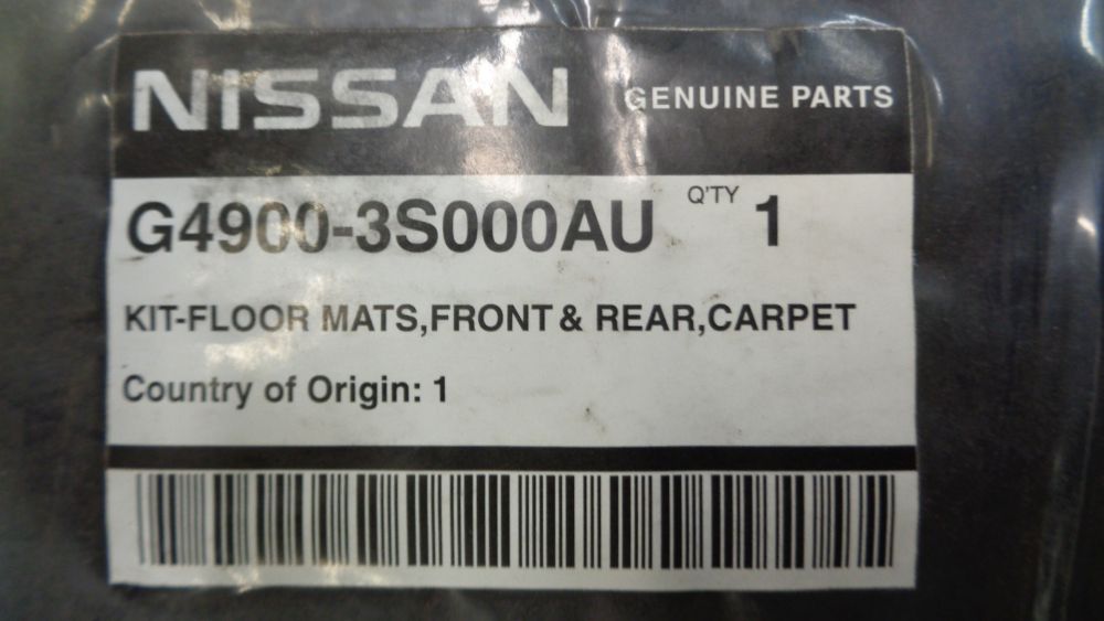 Nissan Pulsar Genuine Front Mat Set Black Carpet Mats New Part