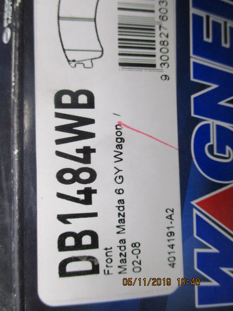 Wagner Front Brake Pad Set Suits Mazda 6 GY Wagon New Part