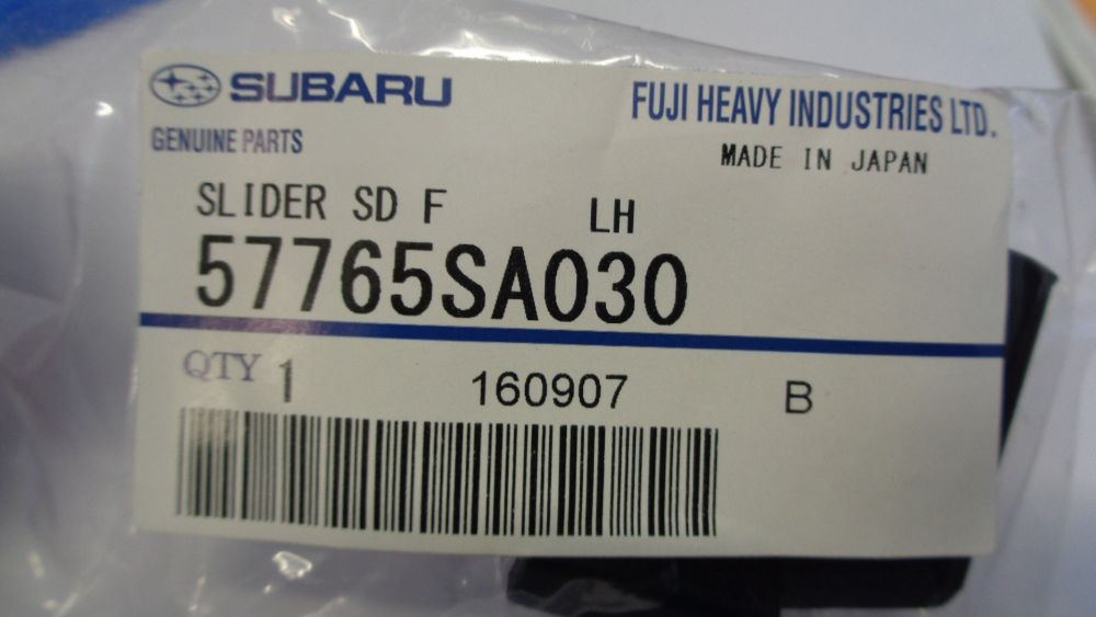 Subaru Forester Genuine Left Hand Front Bumper Bar Slide New Part