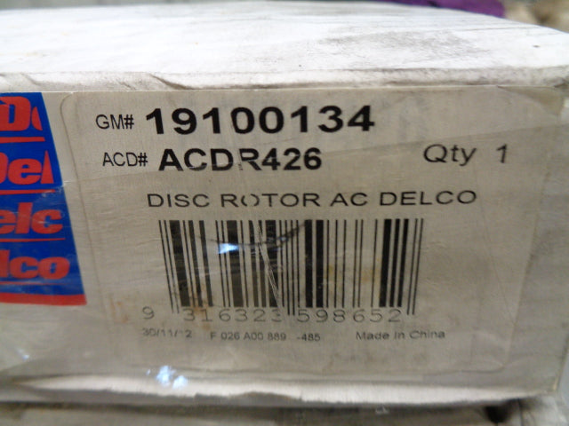 AcDelco Rear Rotor Pair Suitable For Mitsubishi Magna New Part