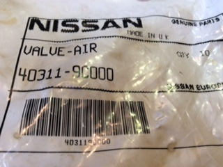 Nissan Pathfinder/Navara genuine rubber wheel valve & dust cap New Part