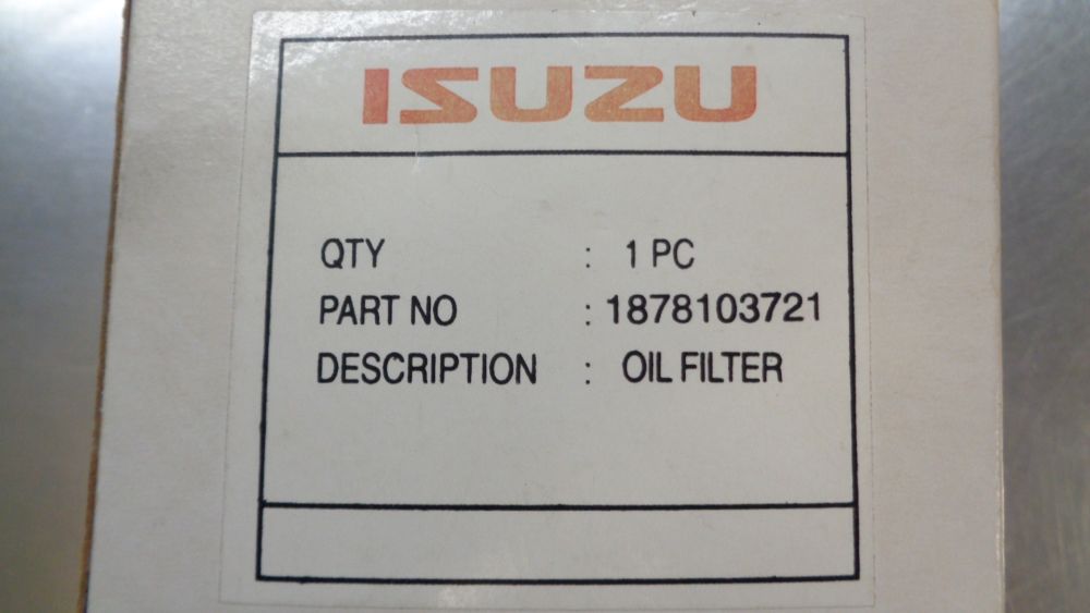 Hino- Isuzu Genuine Oil Filter New Part