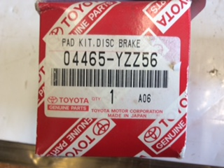 Toyota Hilux 2WD Genuine Front Disc Pad Set New Part