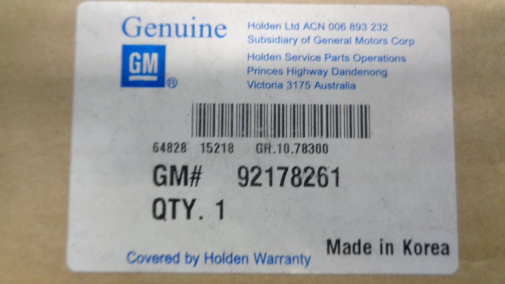 Holden VT-VX-VU-VY-VZ Commodore Genuine Front Right Hand Manual Window Regulator New Parts
