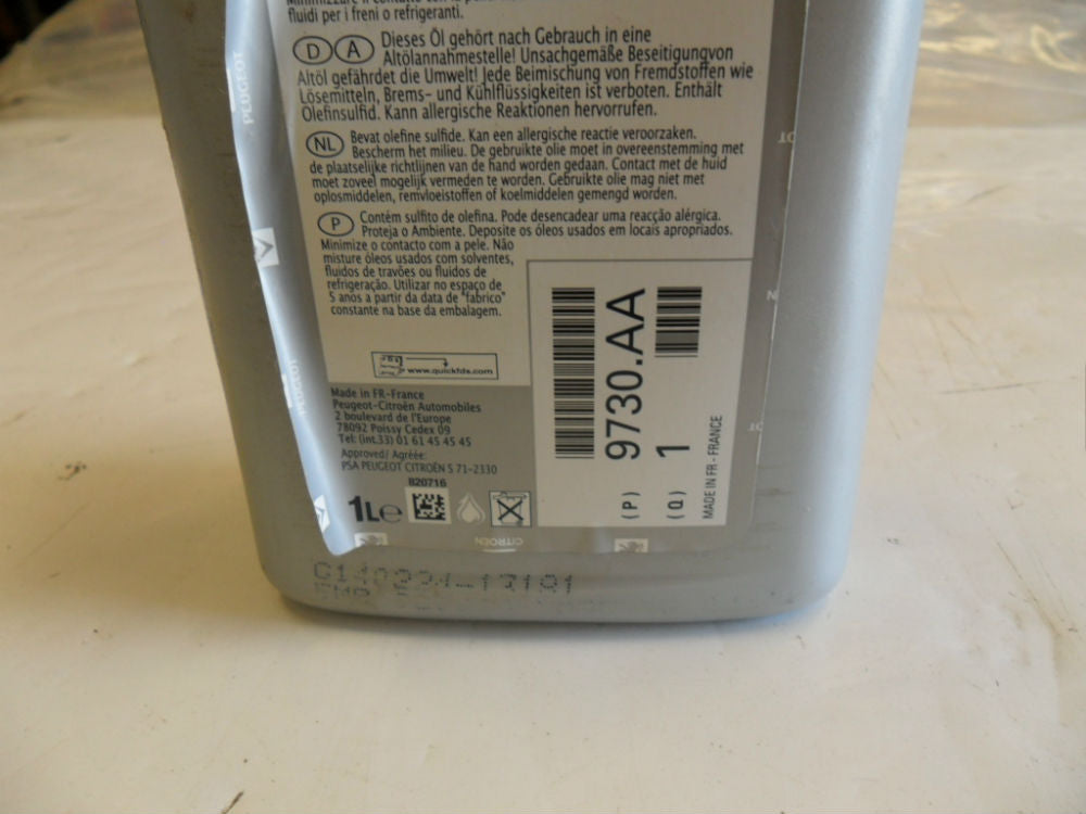 Peugeot Esso Gear Oil 75W-80 New Part