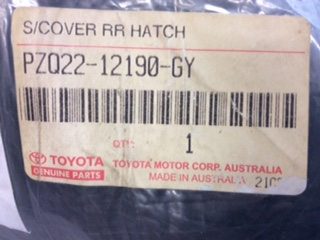Toyota Corolla Genuine Rear Seat Covers New Part