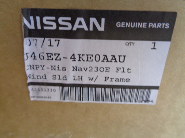 Nissan Navara Genuine Left (Passenger) Canopy Side Window Assy New Part
