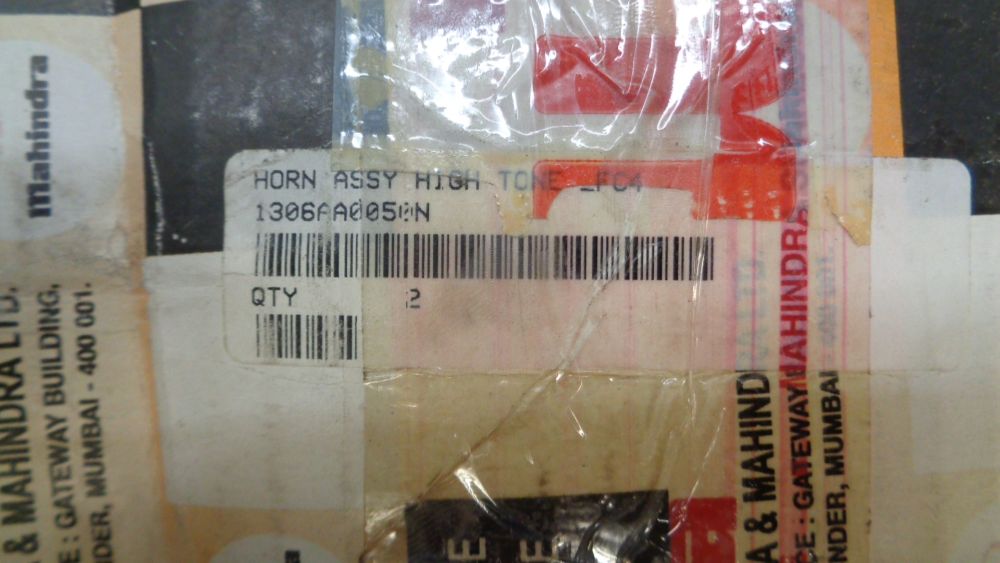Mahindra XUV 500 Genuine High Tone FC4 Horns New Part