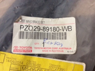 Toyota Hilux Genuine Wing Brace Set For Genuine Toyota Bull Bars New Part