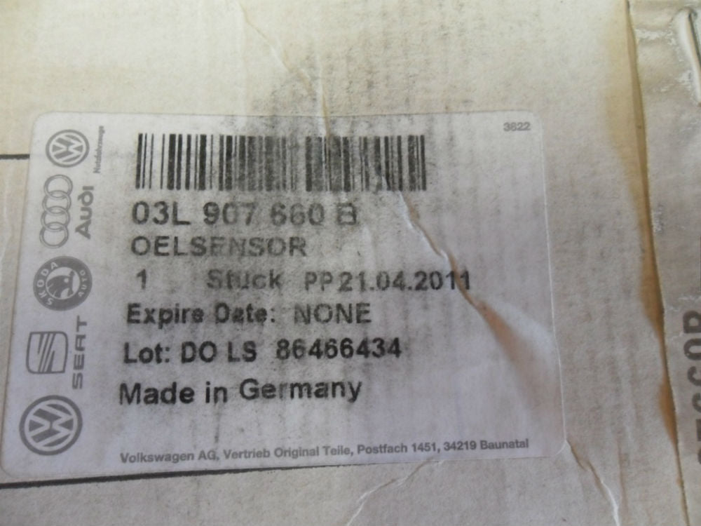 VW, Audi, Porsche Genuine Sump Oil Sensor New Part