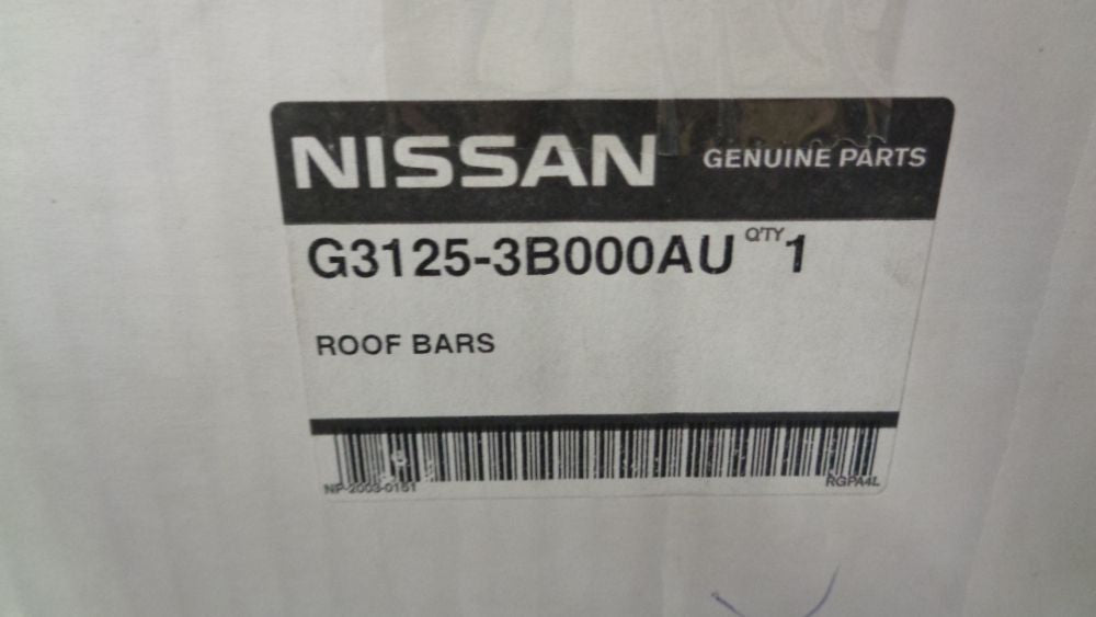 Nissan Almera N17 Genuine Roof Bars Set New Part