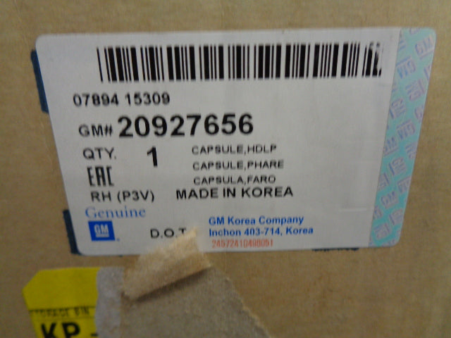 Holden EM Malibu Genuine Right Hand Headlight New Part