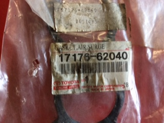 Toyota Hilux/4Runner Genuine air surge tank to intake manifold gasket New Part