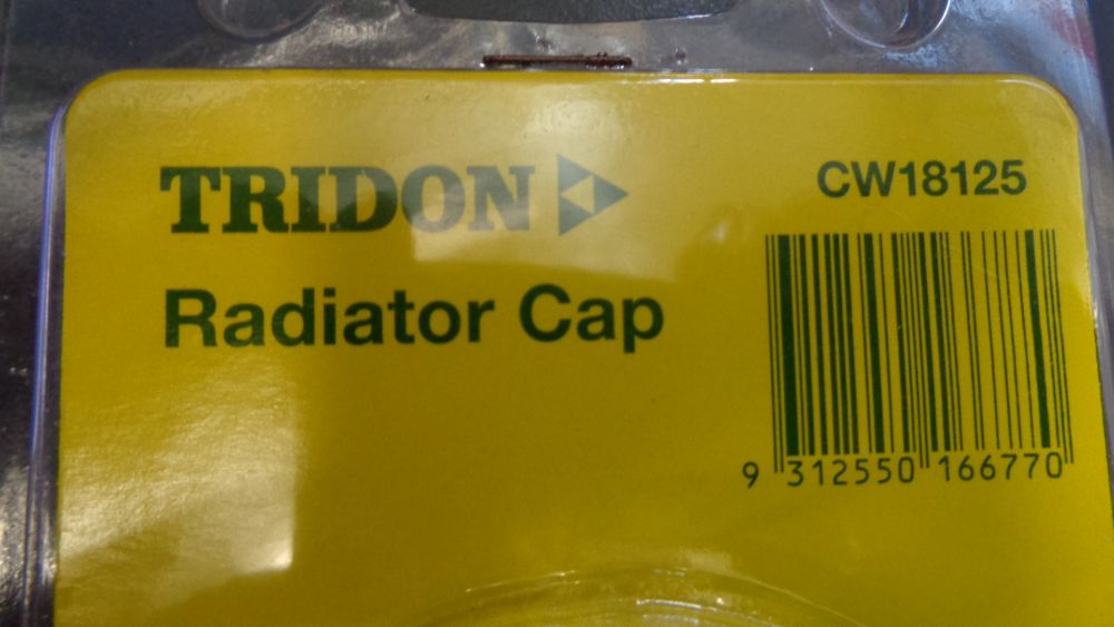 Tridon Recovery Radiator Cap Suitable For Holden Commodore New Part