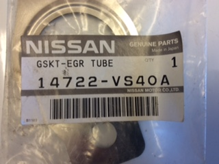 Nissan Patrol ZD30CR Genuine EGR pipe gasket new part