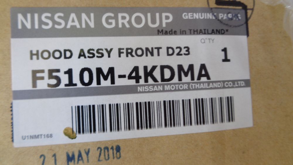 Nissan Navara D23 Genuine Front Hood Assy New Part