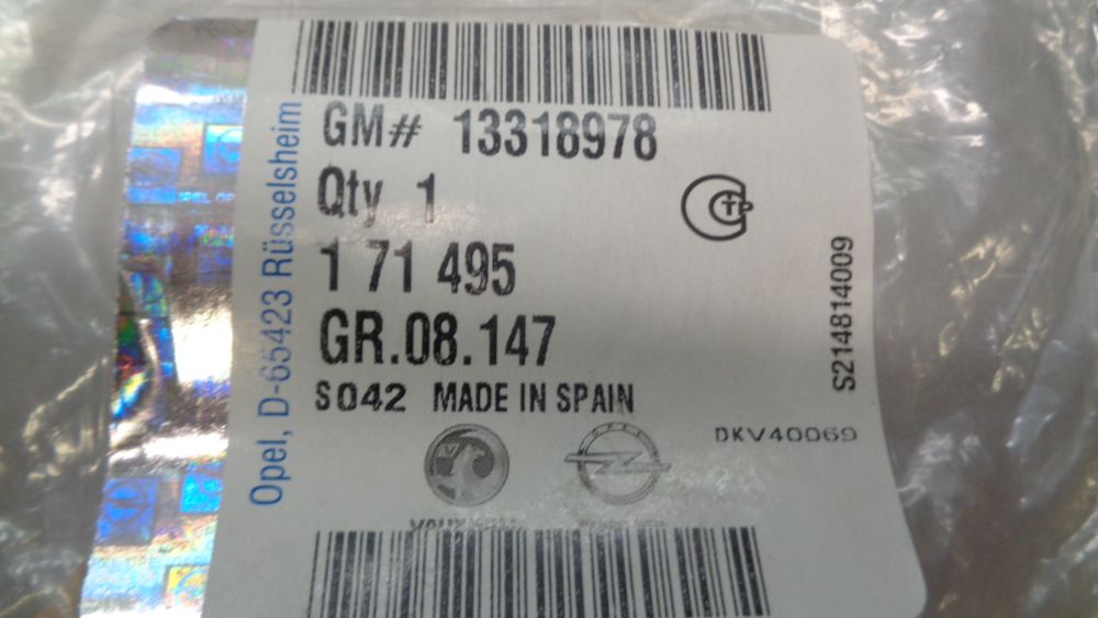 Holden Astra AH/Vectra C Genuine Rear/Side Door 'SRi' Chrome Emblem New Part