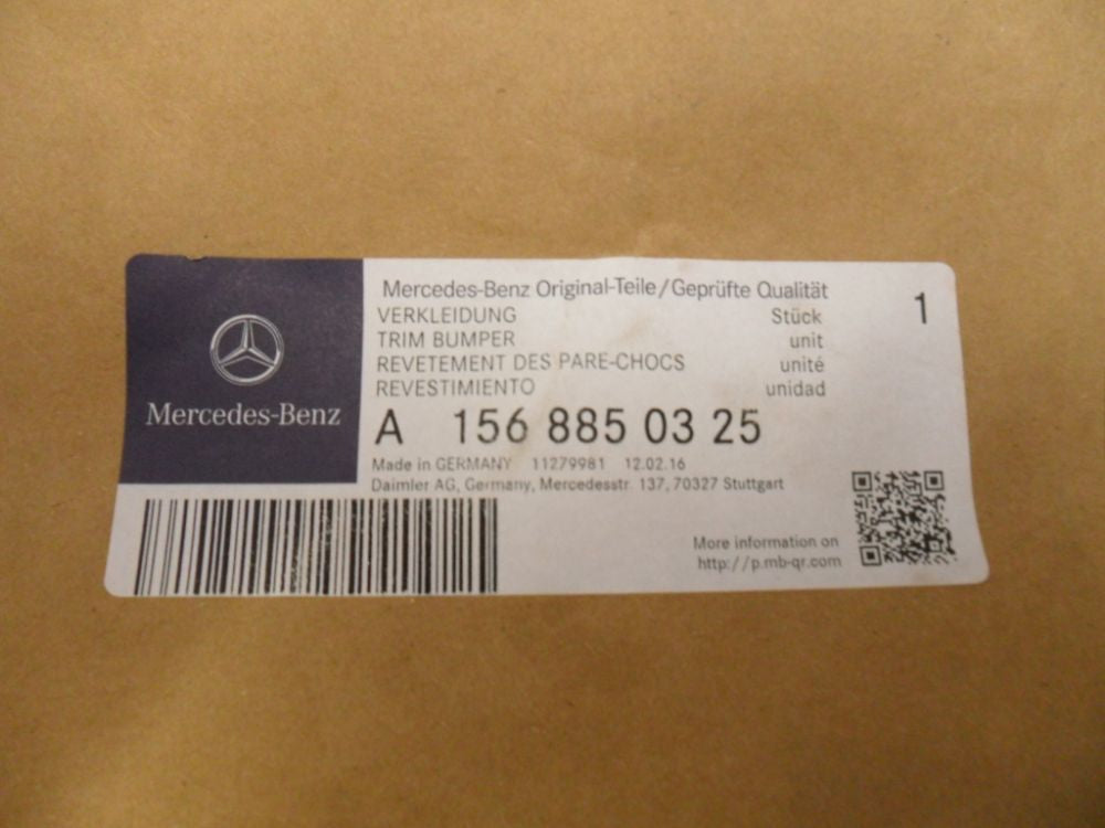 Mercedes Benz GLA-X156 Genuine Rear Lower Bumper Cover New Part