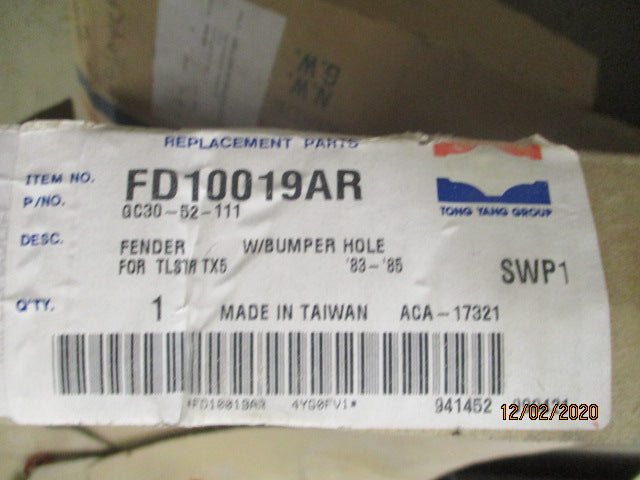 Tong Yang Right Hand Front Guard Suits Ford AR Telstar TX5 New Part
